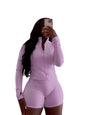 Women's Leisure Sexy Tight Long Sleeve Two-piece Suits