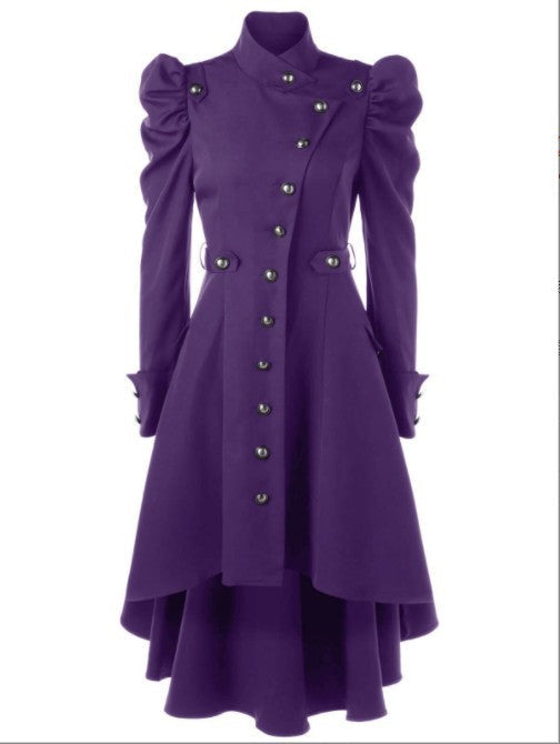 Women's Trench Stand-up Collar Slim Fit British Coats