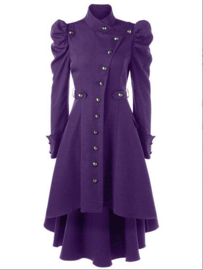 Women's Trench Stand-up Collar Slim Fit British Coats