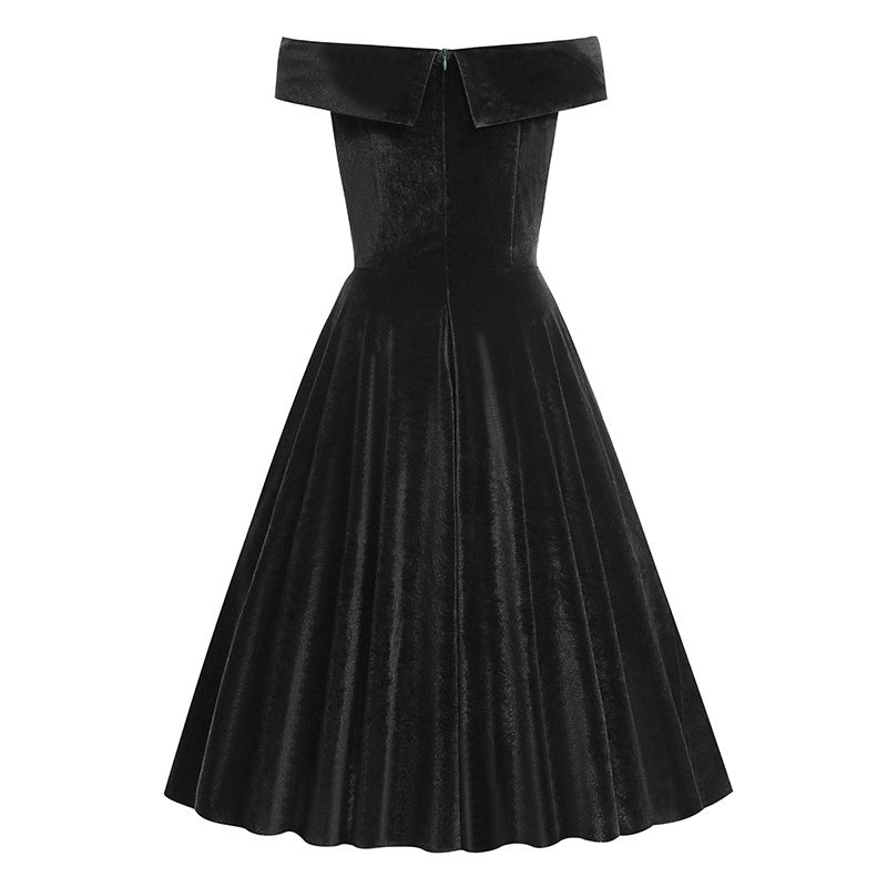 Christmas Dress Retro Big Swing Waist Dresses