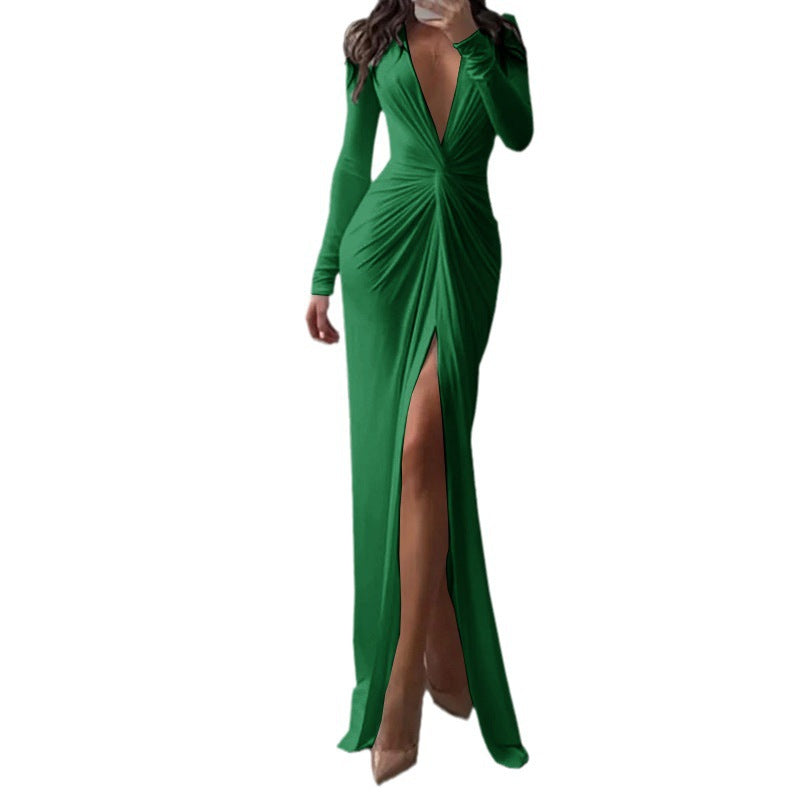 Solid Color Dress Summer Fashion Sexy Dresses