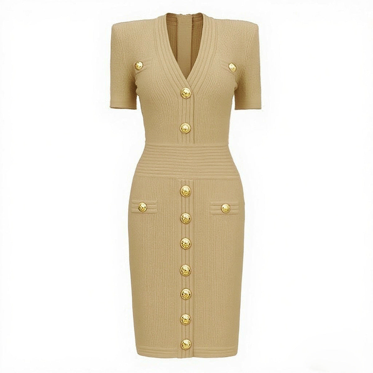 Women's Lengthened Summer Fashionable Knitted Slim Fit Dresses