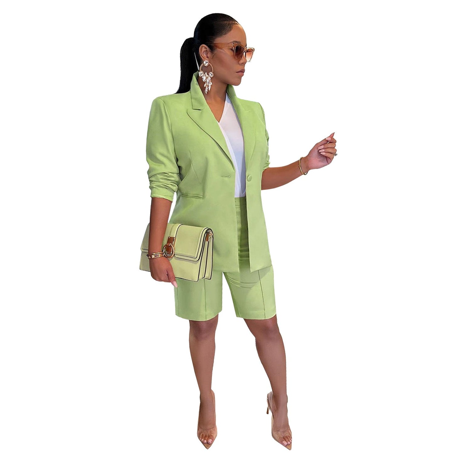 Women's Cool Fashion Two-piece Set Leisure Suits