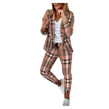 Women's Slouchy Casual Fashion Set Small Suits