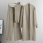 Lazy Temperament Knitting Sleeveless Three-piece Set Suits
