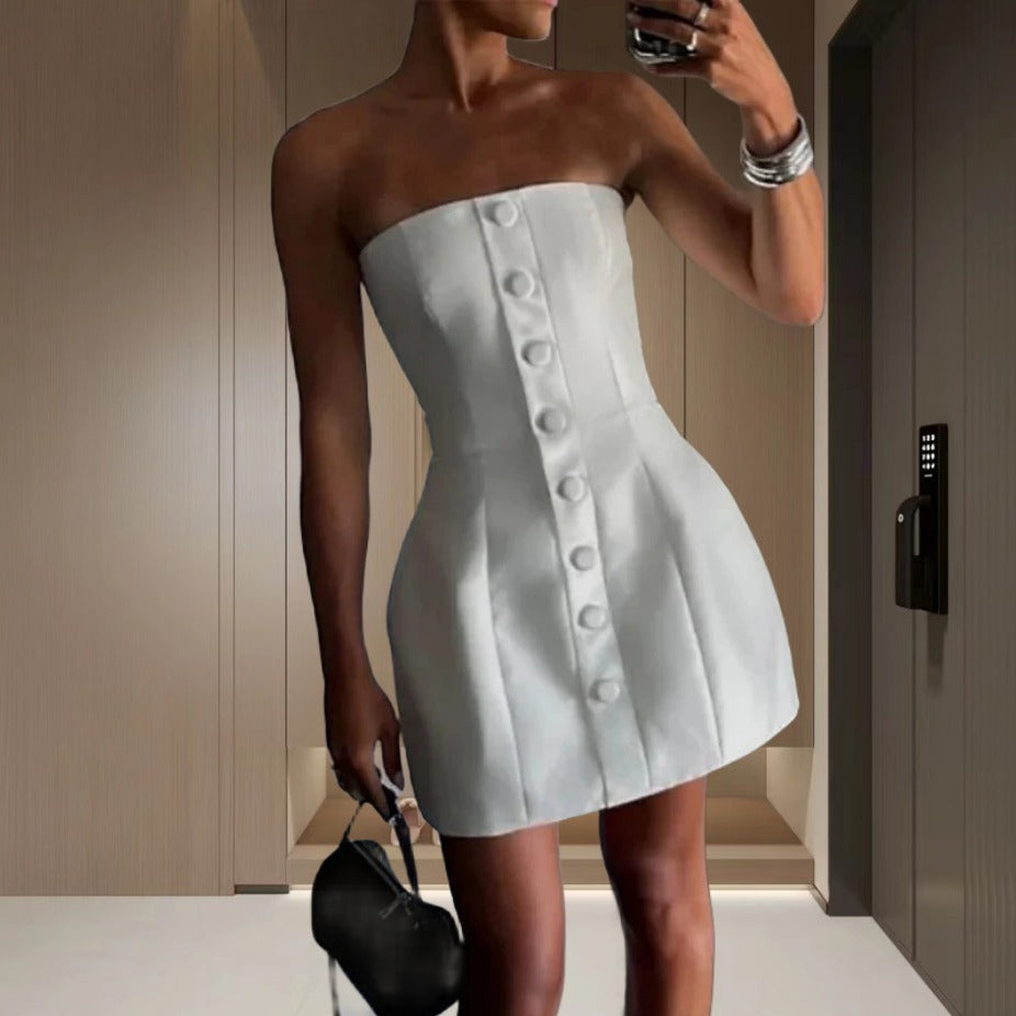 Women's Solid Color Design Sweet Hot Style Dresses