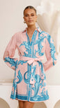 Casual Fashion Puff Sleeve Linen Dress Dresses
