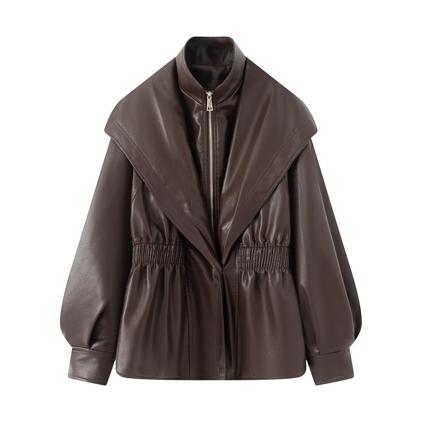 Women's Retro Distressed Fashion Wash Style Imitation Jackets