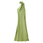 Women's Autumn Fashion Simple Ribbon Halter Midriff Clothing