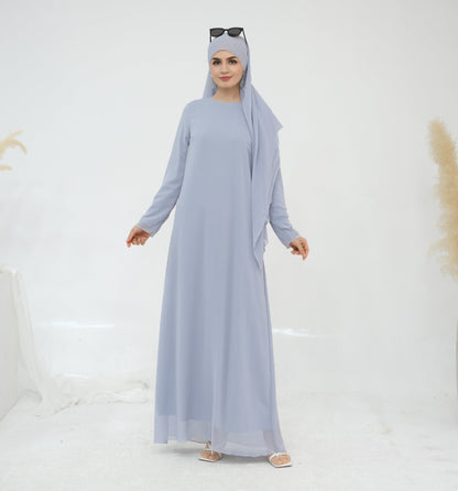 Turkey Encounter Elegant Chiffon Wrinkle Two-piece Dresses