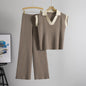 Women's Knitted Two-piece Summer Loose Slimming Fashion Suits