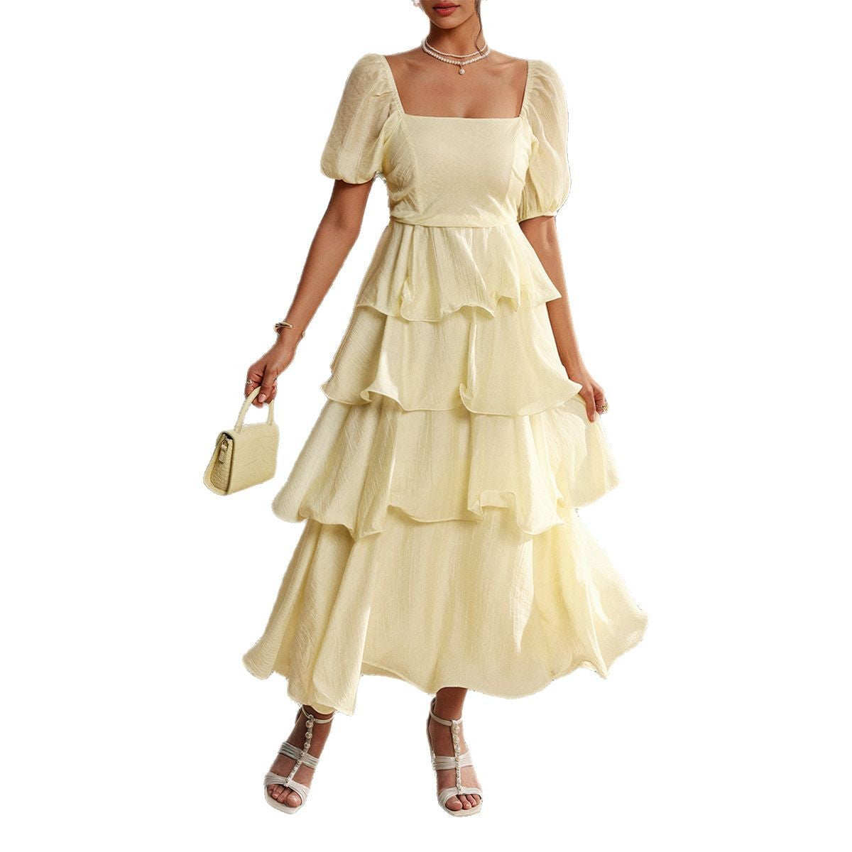 Women's Temperament Leisure Elegant Cake Dress Puff Dresses