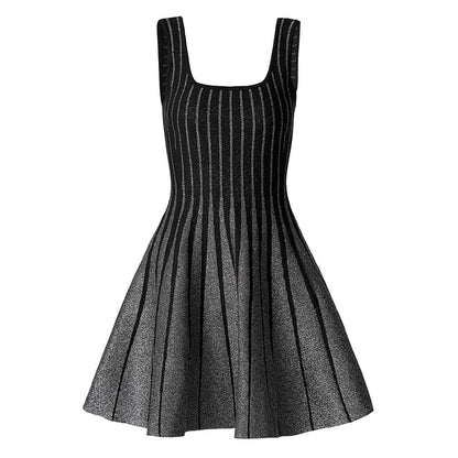 Sier Silk Waist Slimming Suspender Dress Lightly Dresses