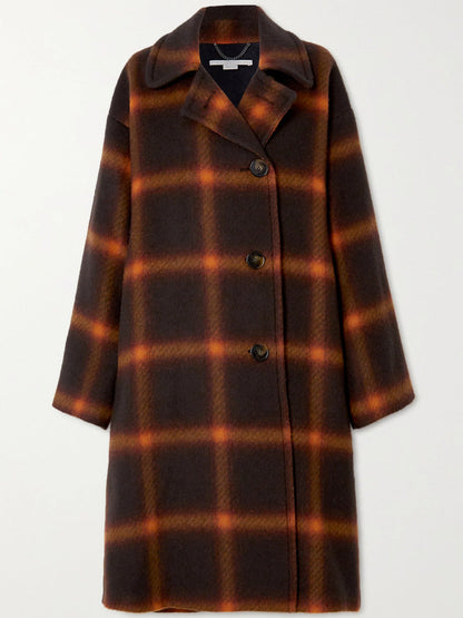 Casual Fashion Loose Long Trench Woolen Coats
