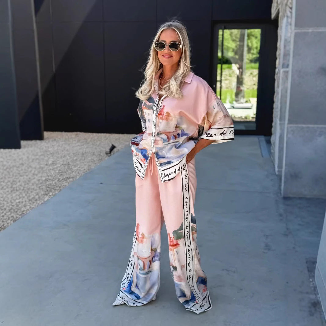 Casual Fashion Loose Temperament Shirt Sleeve Suits