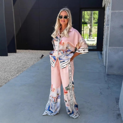 Casual Fashion Loose Temperament Shirt Sleeve Suits