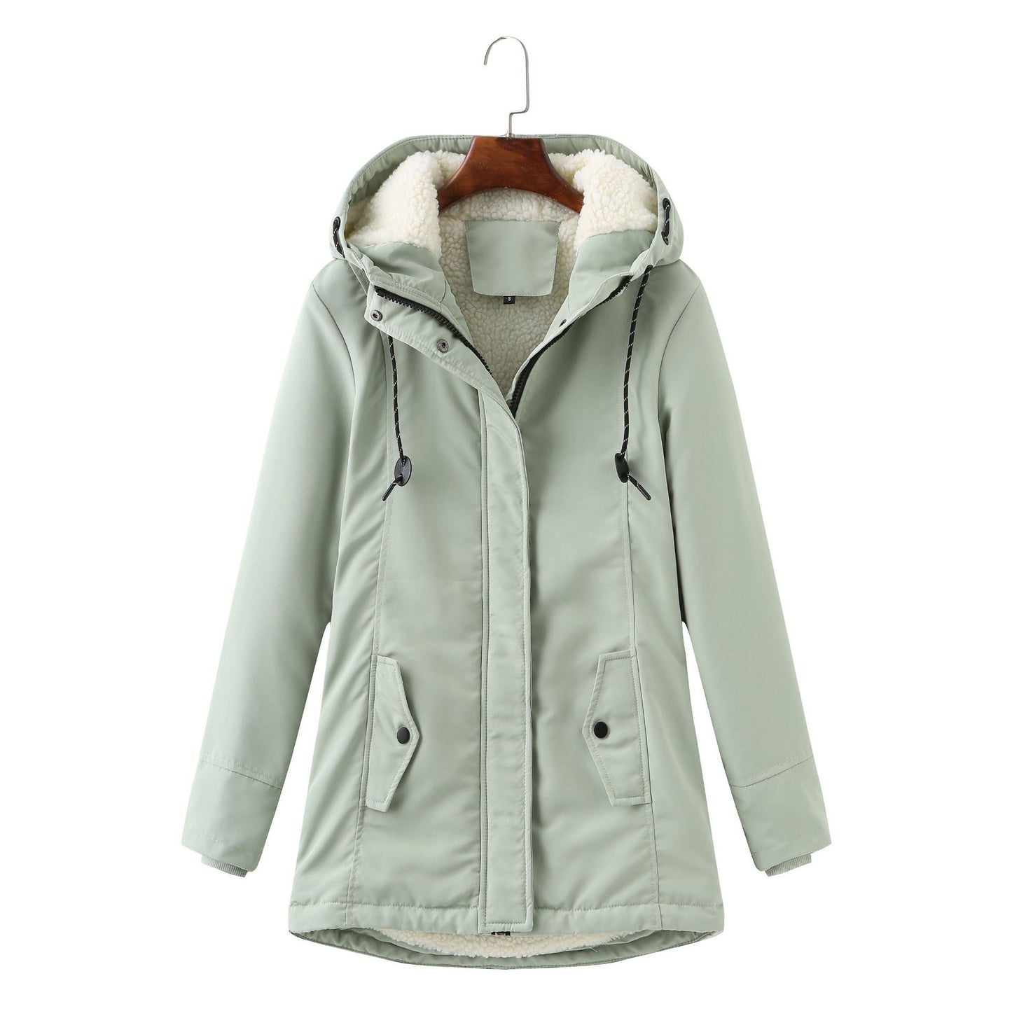 Women's European Ladies Hooded Parka Winter Warm Coats