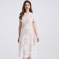 Women's Gold Style Diamond Decorations Pearl Beaded Collar Dresses