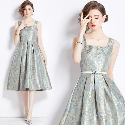 Women's Light Luxury High-grade Hepburn Style Temperament Long Dress Skirts