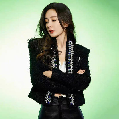 High Quality Lady Temperamental Commuter Black Advanced Coats