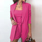 Women's Solid Color Fashion Temperament High Waist Suits