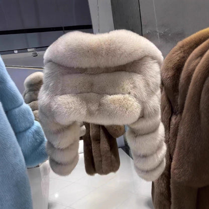 Fur Imitation Fox Lapel Warm Winter Coats