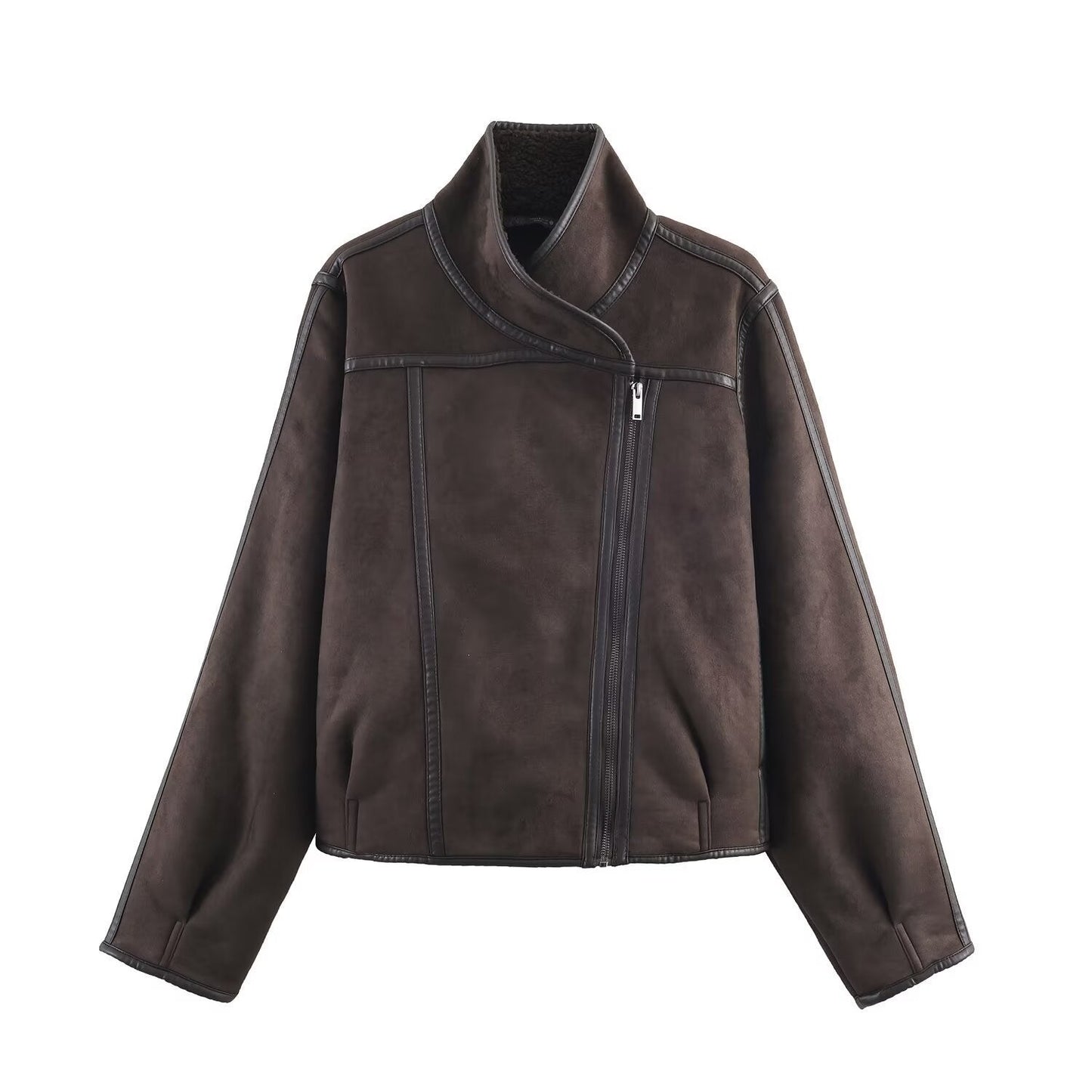 Women's Commuting Fashion Casual Stand Collar Double-sided Jackets