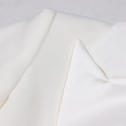 Women's Feather Stitching Two-piece Elegant Dress Style Suits