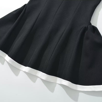 Women's Fashion Sexy Tube Niche Color-matching Dress Dresses