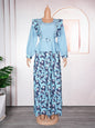 Women's African Wear Printed Dress Temperament Commute Dresses