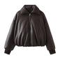 Women's Retro Crew Neck Shackle Lamb Wool Coats