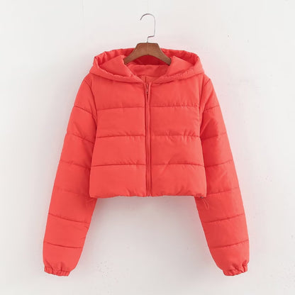 Women's Versatile Urban Casual Hooded Cotton Coats