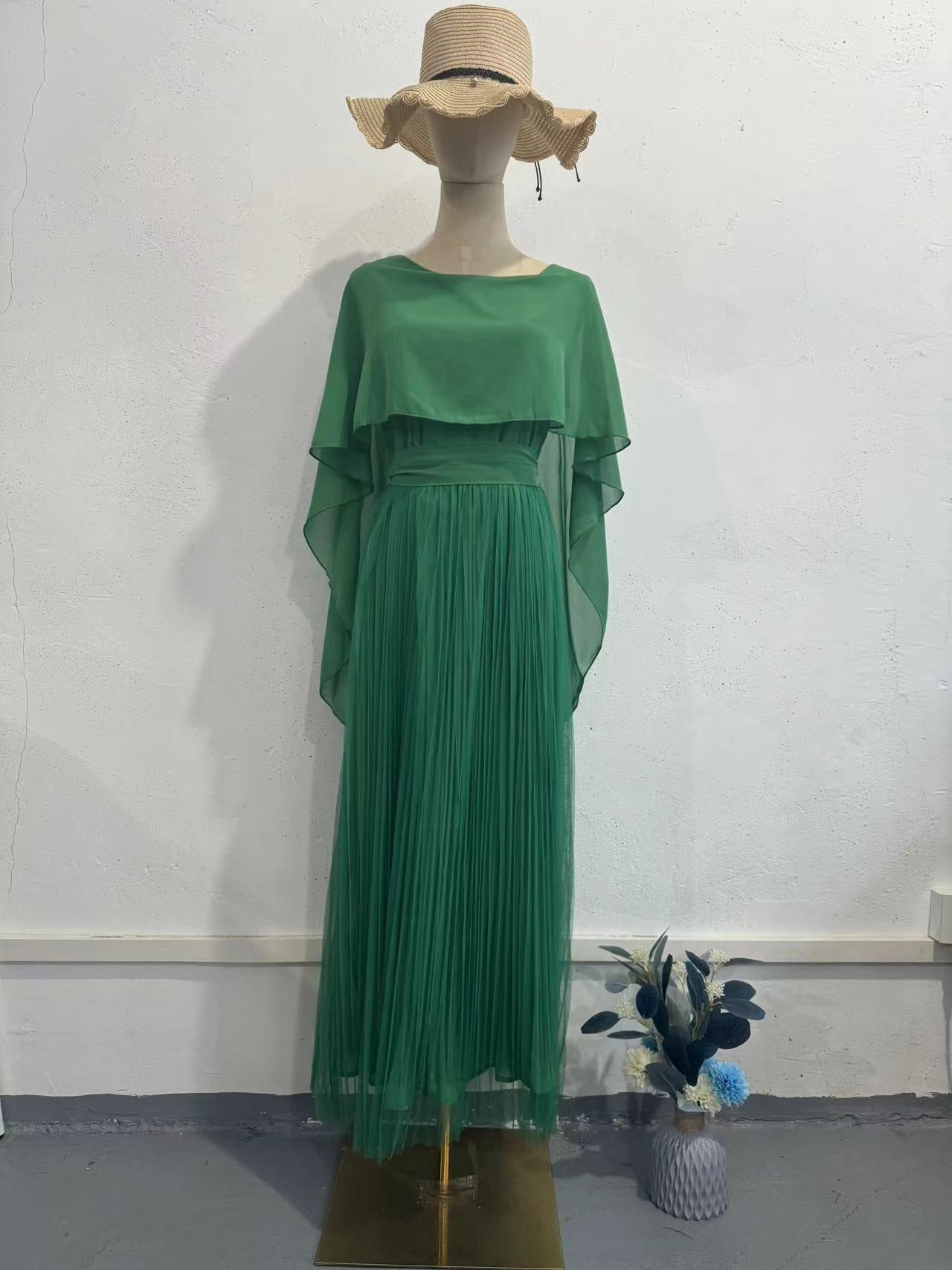 Women's Shawl Sleeve Dress Comfort Casual Swing Dresses