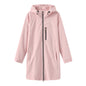 Women's Waterproof Windbreaker Hooded Long Sleeve Loose Coats