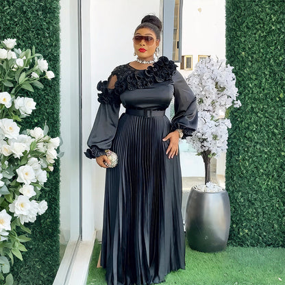 Women's Stylish Temperament Long Sleeves Dress African Dresses