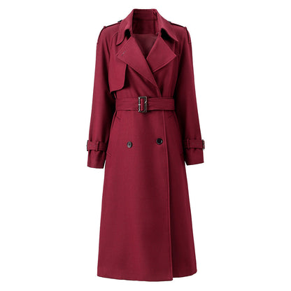 Simple Style South Oil Belt High Coats