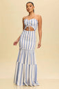 Women's Fashion Wear Printed Tube Cinched Dress Dresses