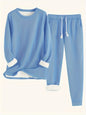 Winter Solid Color Casual Comfortable Thermal Suits