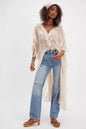 Women's Sweet Peach Summer Vacation Style Irregular Blouses
