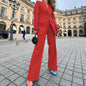 Spring Fashion Long Sleeve Professional Small Trousers Coats