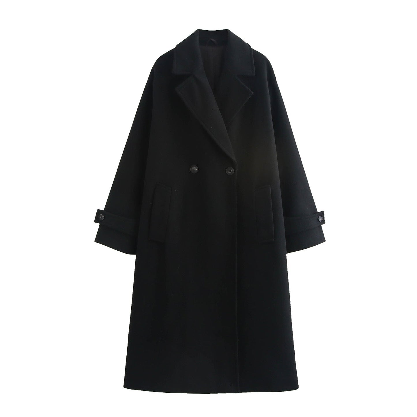 Women's High-grade Fashionable Street Woolen Long Coats