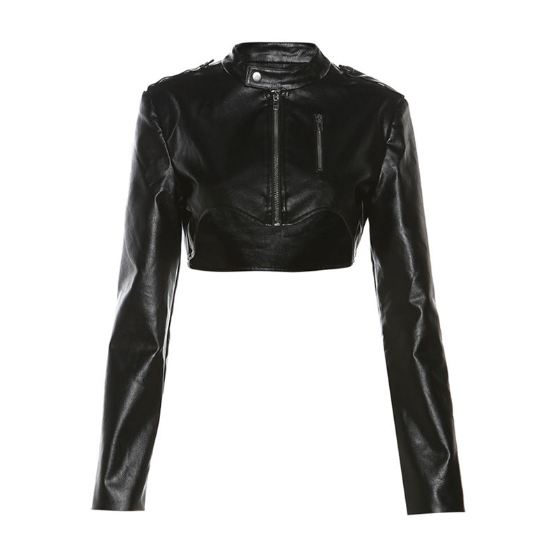 Women's Solid Color Slim Street Fashion Round Coats