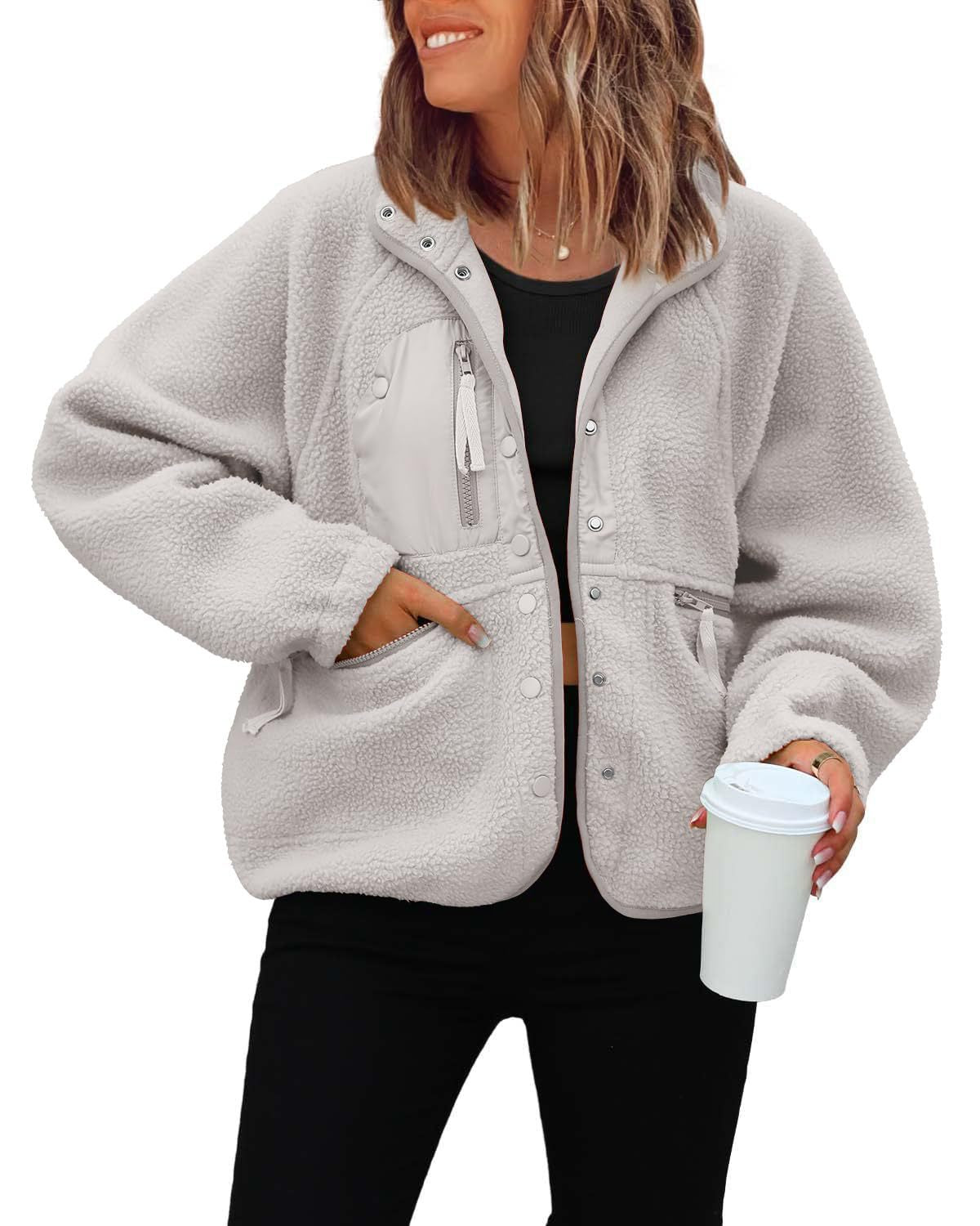 Women's Pretty Polar Fleece Sports Leisure Jackets