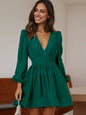 Women's Autumn Dress Pleated Ruffled French Dresses