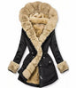 Women's Cool Drawstring Cashmere Fur Collar Jackets