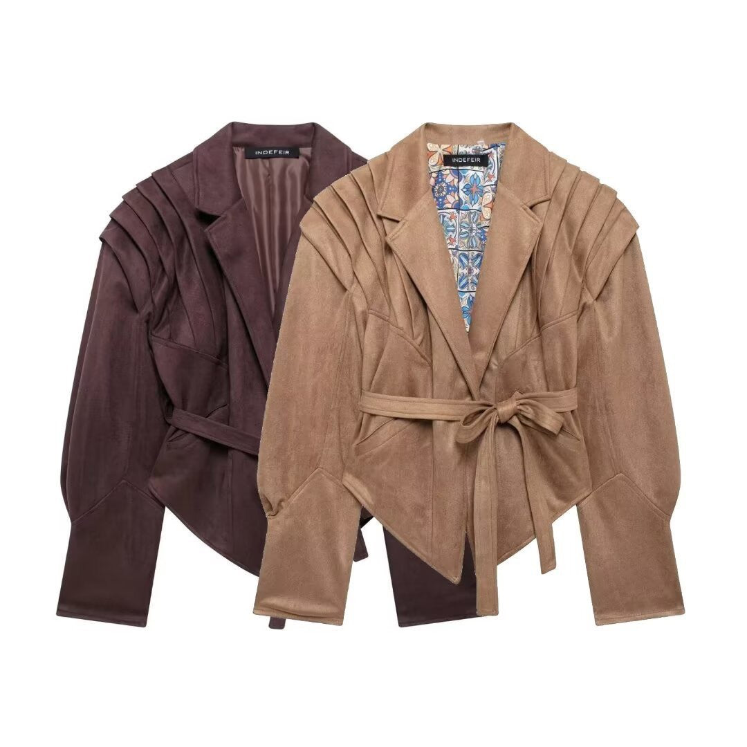Women's Trendy Comfortable Suede Street Style Jackets