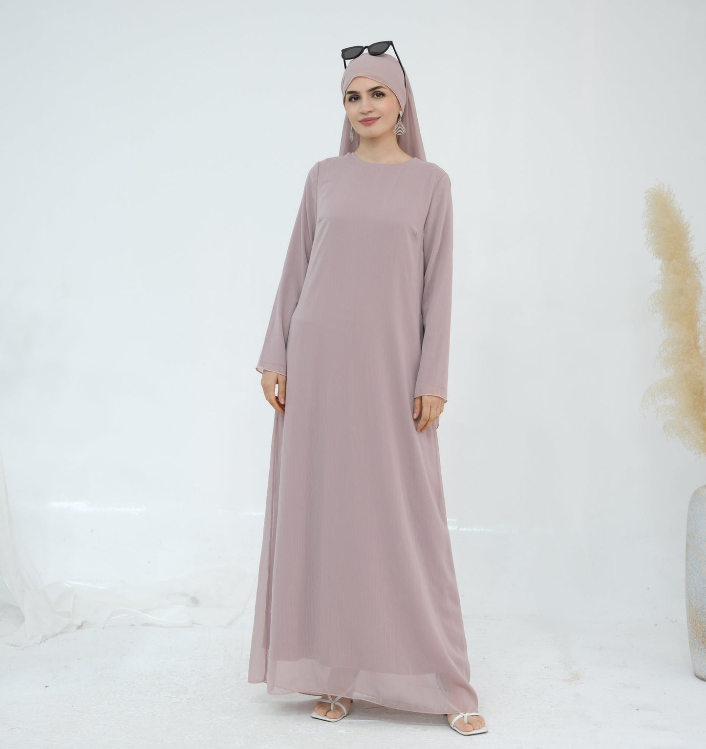Turkey Encounter Elegant Chiffon Wrinkle Two-piece Dresses