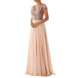Summer Dress Sequins Chiffon Stitching Long Dresses