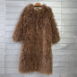 Imitation Tan Wool Extended Furry Color Coats