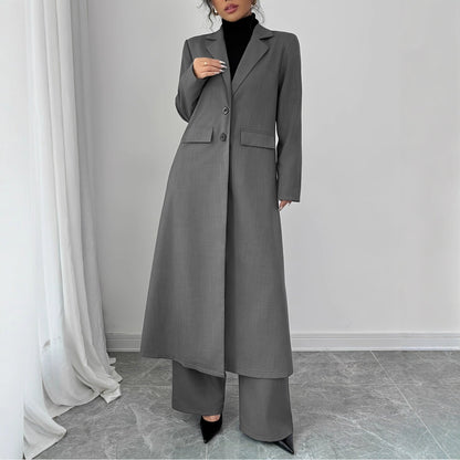Women's Solid Color Long Without Lining Elegant Plus Size